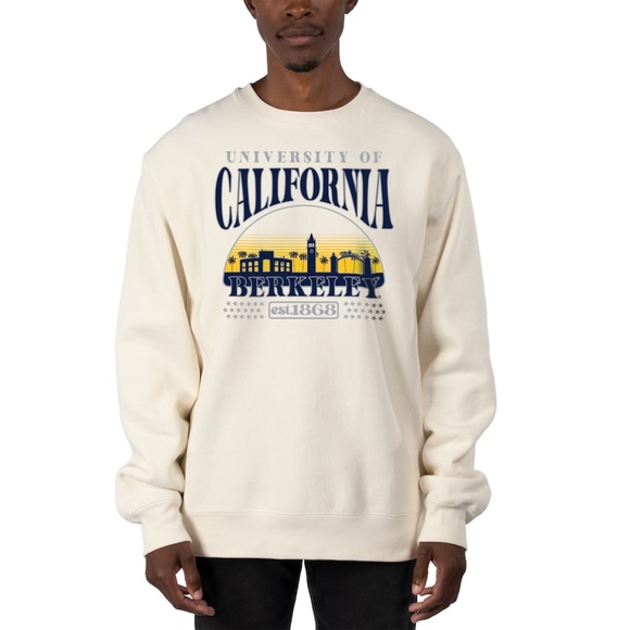 NWT Uscape Apparel Cream Cal Bears Premium Heavyweight Pullover Sweatshirt